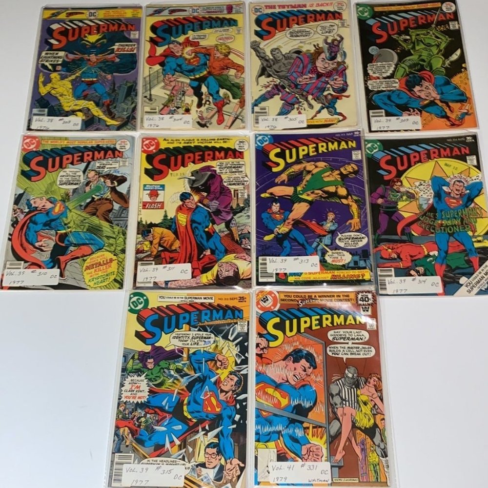 10 SUPERMAN DC COMICS